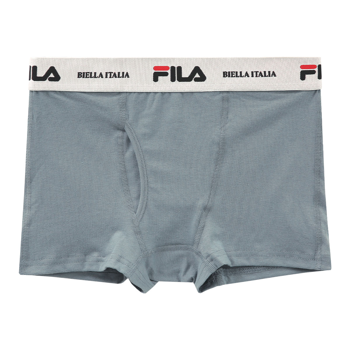 フィラ FILA ソリッド ボクサーパンツ メンズ 綿混 無地 前開き(GY-グレー-M)