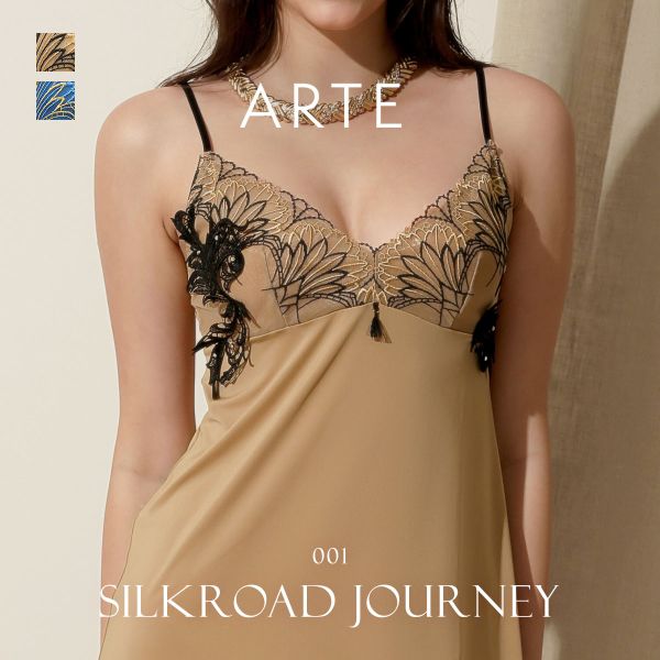 ARTE 001シリーズ スリップ ロングキャミソール M L ランジェリー