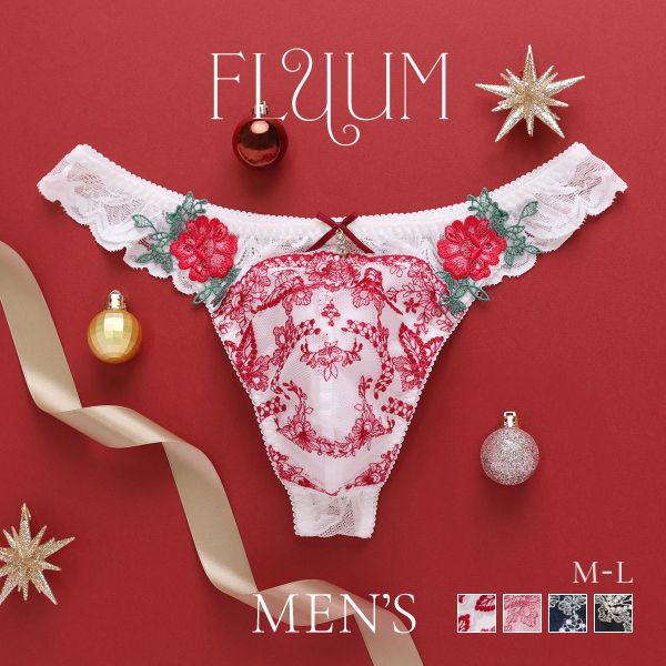 フェミニンメンズTバック M L　メンズ 総レース Tバックショーツ レース下着 レースインナー セクシーショーツ