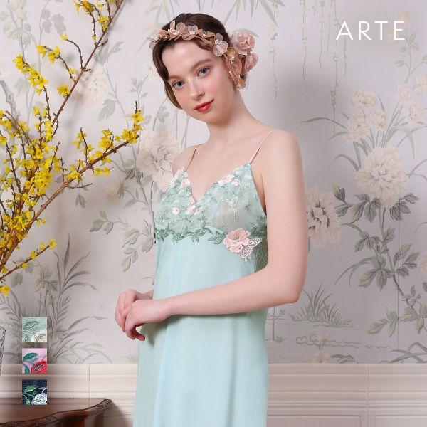 ARTE 003シリーズ スリップ ロングキャミソール M L ランジェリー