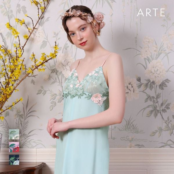 ARTE 003シリーズ スリップ ロングキャミソール M L ランジェリー