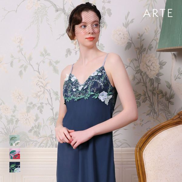 ARTE 003シリーズ スリップ ロングキャミソール M L ランジェリー