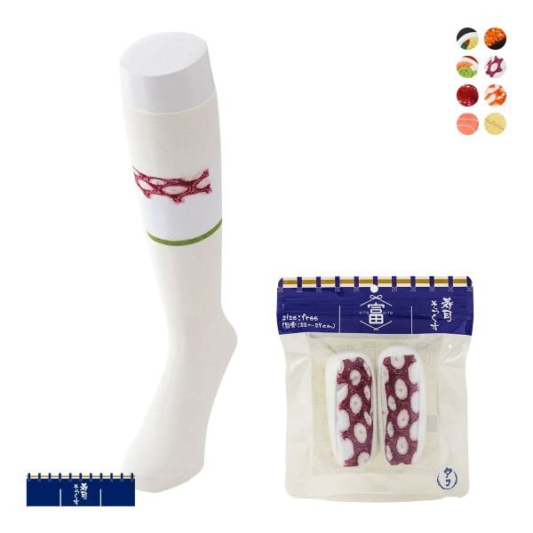 SUKENO 富山生まれの「履くお寿司」 寿司そっくす フリーサイズ ソックス 靴下 レディース メンズ 男女兼用