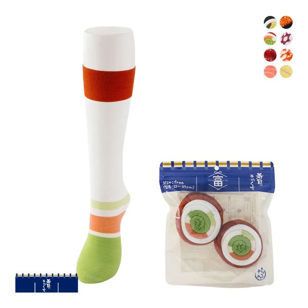 SUKENO 富山生まれの「履くお寿司」 寿司そっくす フリーサイズ ソックス 靴下 レディース メンズ 男女兼用
