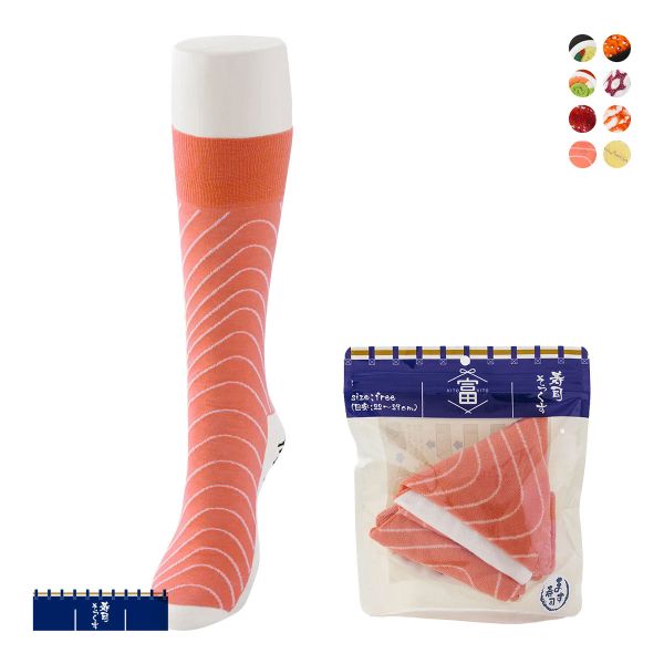 SUKENO 富山生まれの「履くお寿司」 寿司そっくす フリーサイズ ソックス 靴下 レディース メンズ 男女兼用
