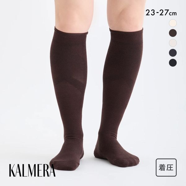 らく圧×M.SLASHコラボ KALMERA 着圧 ハイソックス ユニセックス 靴下 SUKENO 23-25cm 25-27cm