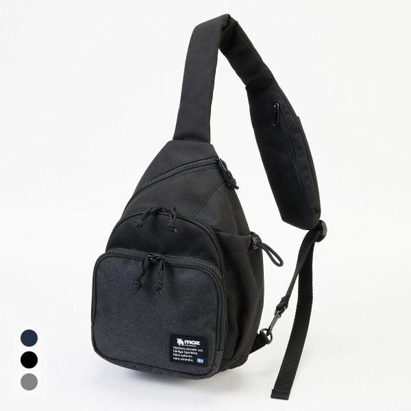 ボディバッグ 斜めがけバッグ moz モズ 10ポケット肩ひも長め軽量ボディバッグ モバイル収納 リフレクター付 nissen ニッセン