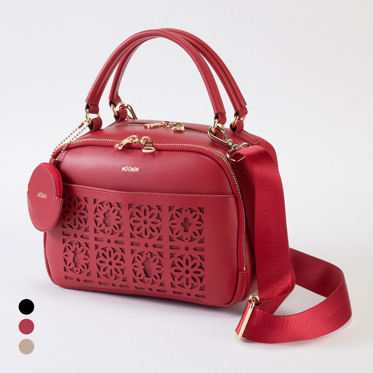 ニッセン MOOMIN ムーミン お財布機能付 2WAYショルダーバッグ nissen(RE-レッド-Free)