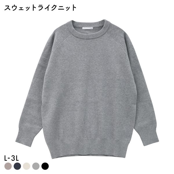 ニッセン スウェットライクラ グランニット L LL 3L 大きいサイズ nissen