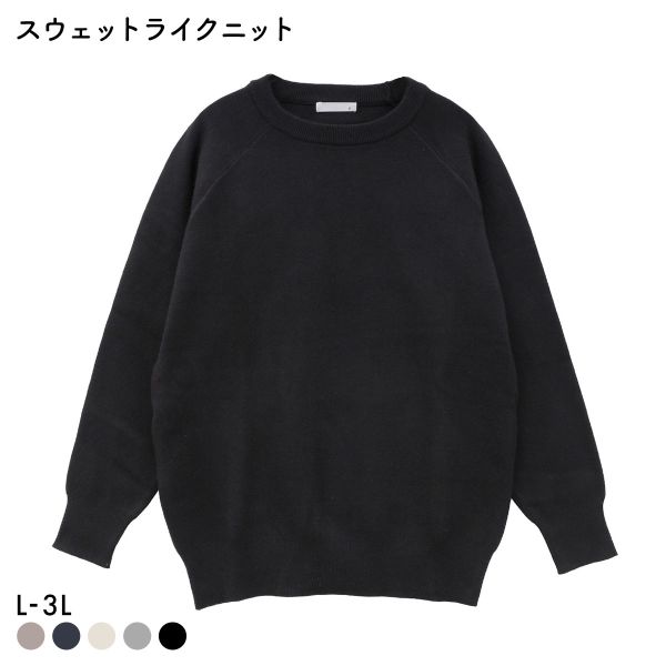 ニッセン スウェットライクラ グランニット L LL 3L 大きいサイズ nissen