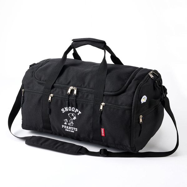 ニッセン スヌーピー 10ポケットはっ水3WAYボストンバッグ 大容量 A4対応