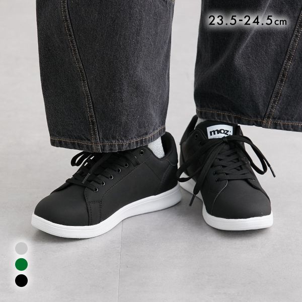 moz モズ ゆったり幅広 moz モズ 軽量レースアップコートスニーカー ワイズ4E nissen ニッセン