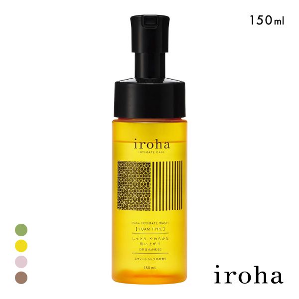 iroha インティメートウォッシュ フォームタイプ 泡タイプ デリケートゾーン用 日本製 フェムケア　IIF-01 IIF-02 IIF-03