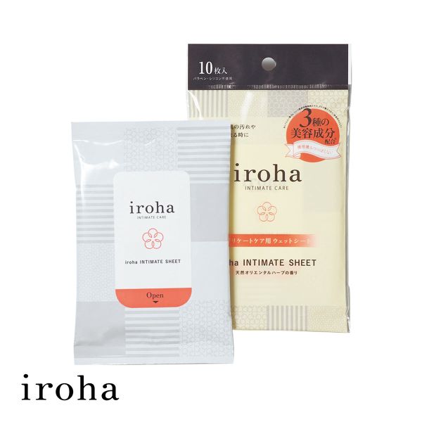 iroha インティメートシート デリケートゾーン用 ウェットシート 拭き取り ニオイ かゆみ ムレ ケア 日本製 IIS-01