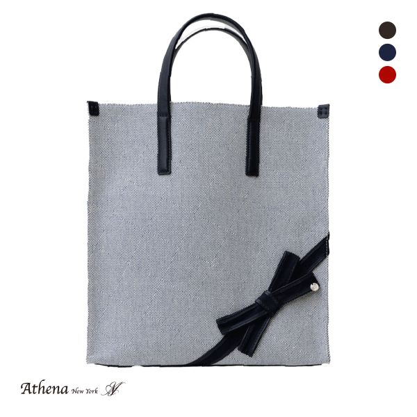 アシーナニューヨーク マディソン トートバッグ リボン Athena New York