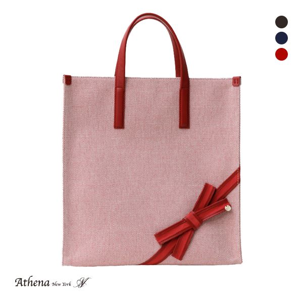 アシーナニューヨーク マディソン トートバッグ リボン Athena New York