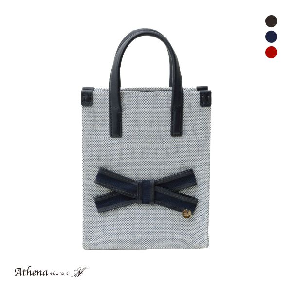 アシーナニューヨーク マディソン スモール トートバッグ リボン Athena New York