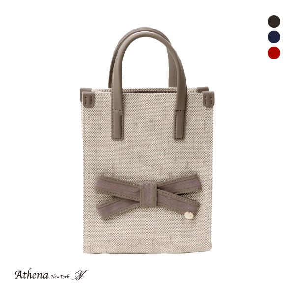 アシーナニューヨーク マディソン スモール トートバッグ リボン Athena New York