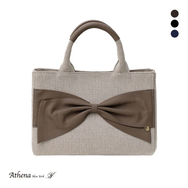 アシーナニューヨーク キンバリー スクエア トート バッグ リボン Athena New York