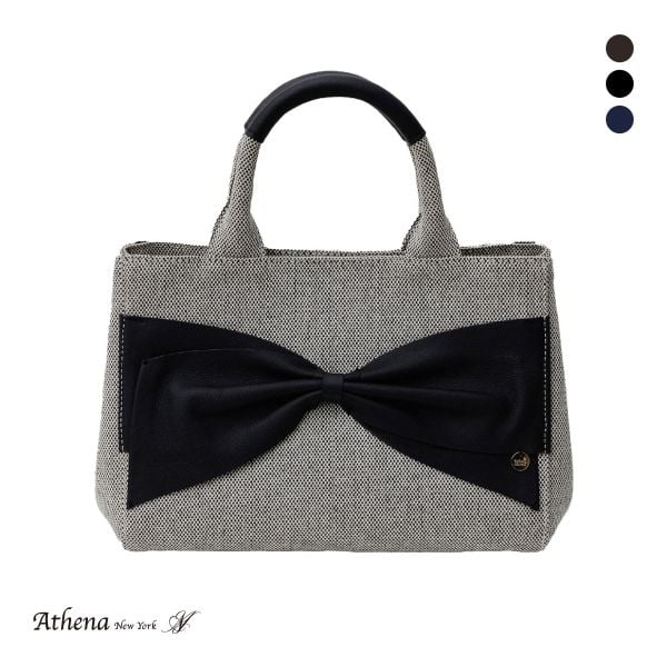 アシーナニューヨーク キンバリー スクエア トート バッグ リボン Athena New York