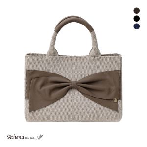 アシーナニューヨーク キンバリー スクエア トート バッグ リボン Athena New York