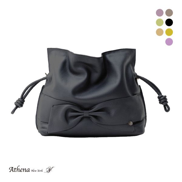 アシーナニューヨーク ショルダー リサコ ミディアム バッグ リボン Athena New York