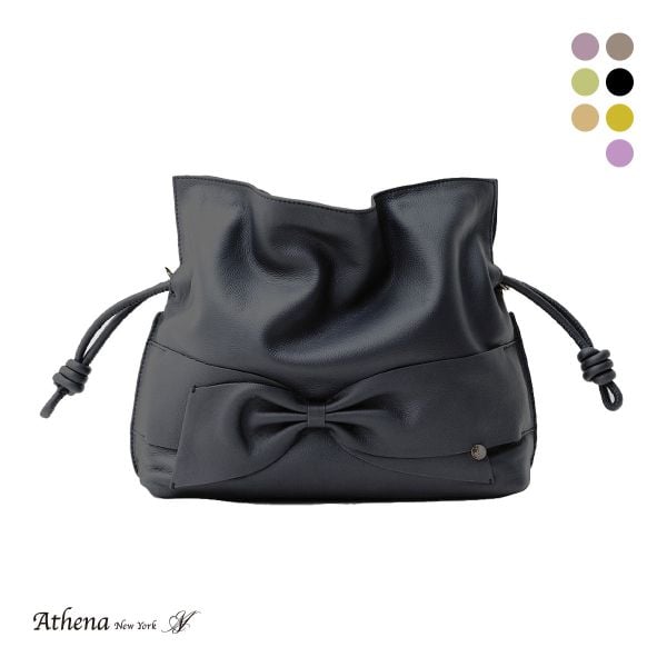 アシーナニューヨーク ショルダー リサコ ミディアム バッグ リボン Athena New York