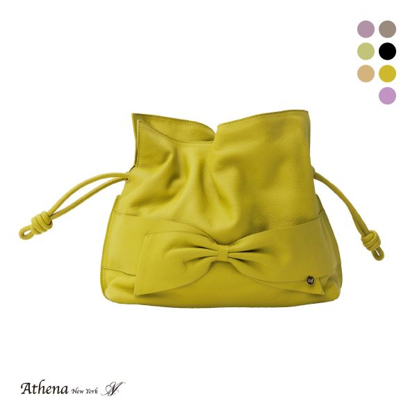 アシーナニューヨーク ショルダー リサコ ミディアム バッグ リボン Athena New York