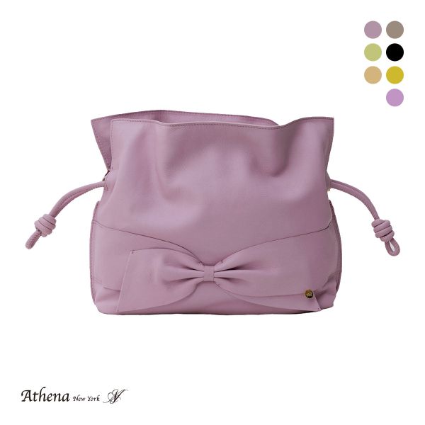 アシーナニューヨーク ショルダー リサコ ミディアム バッグ リボン Athena New York