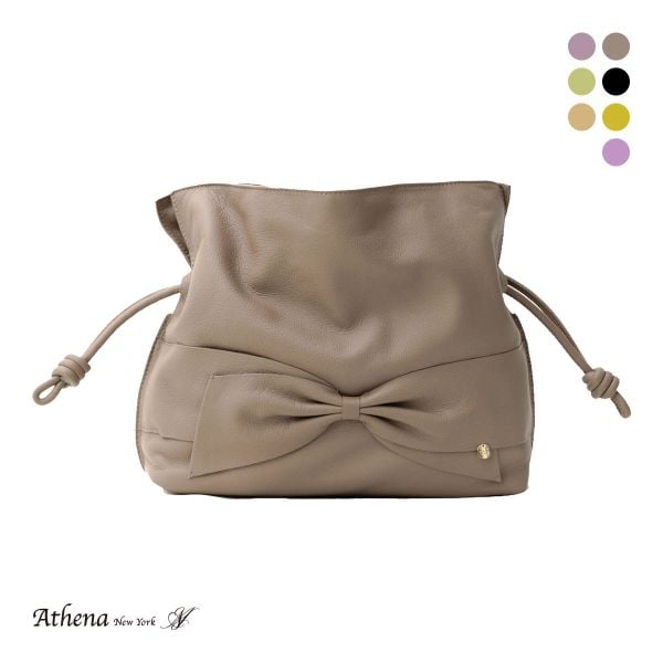 アシーナニューヨーク ショルダー リサコ ミディアム バッグ リボン Athena New York