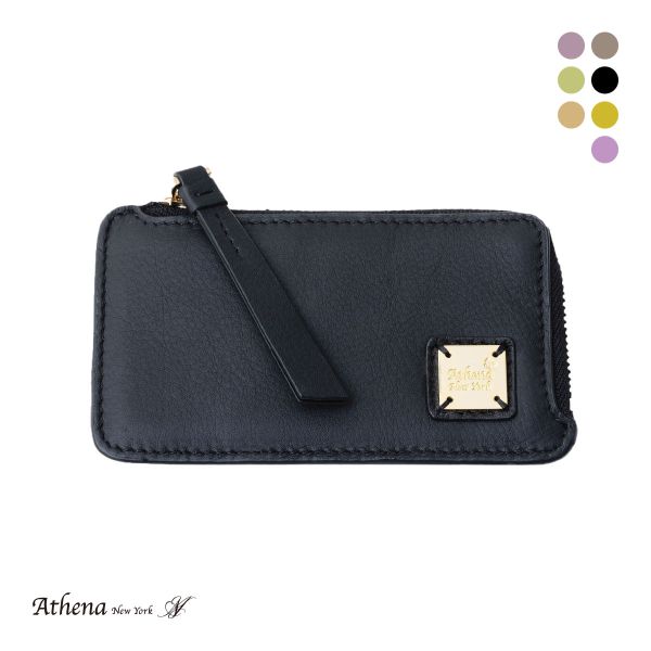 アシーナニューヨーク カードパース ロゴプレート リボン Athena New York