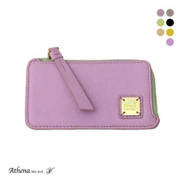 アシーナニューヨーク カードパース ロゴプレート リボン Athena New York