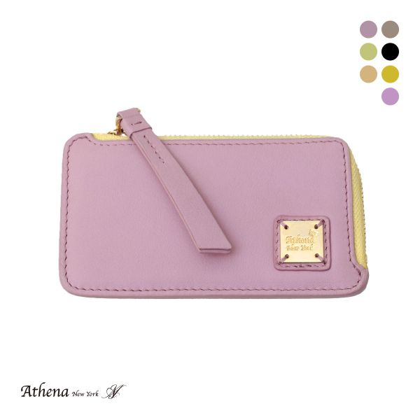 アシーナニューヨーク カードパース ロゴプレート リボン Athena New York