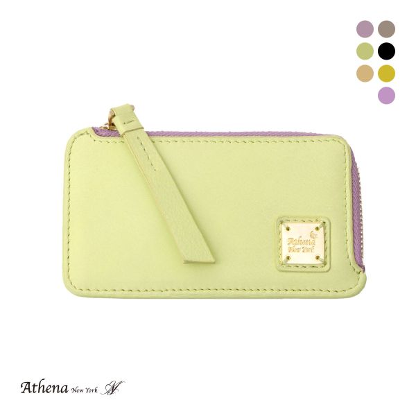 アシーナニューヨーク カードパース ロゴプレート リボン Athena New York