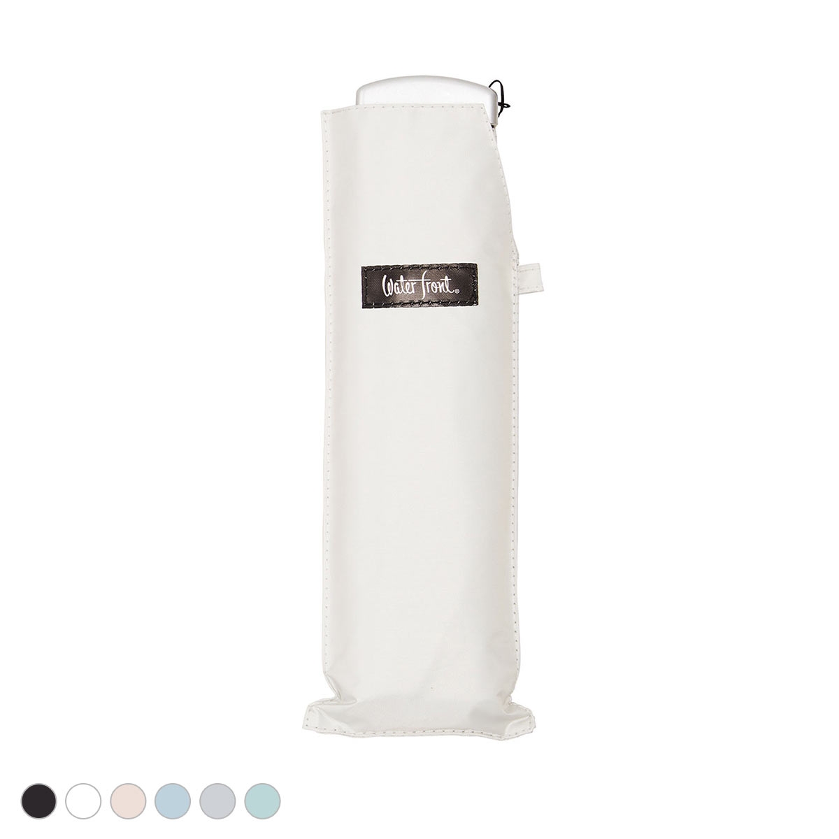 ウォーターフロント ポケフラットサンシェイド 折りたたみ傘 折50cm 日傘 兼用 雨傘 晴雨両用 Waterfront(WH-ホワイト-1本)