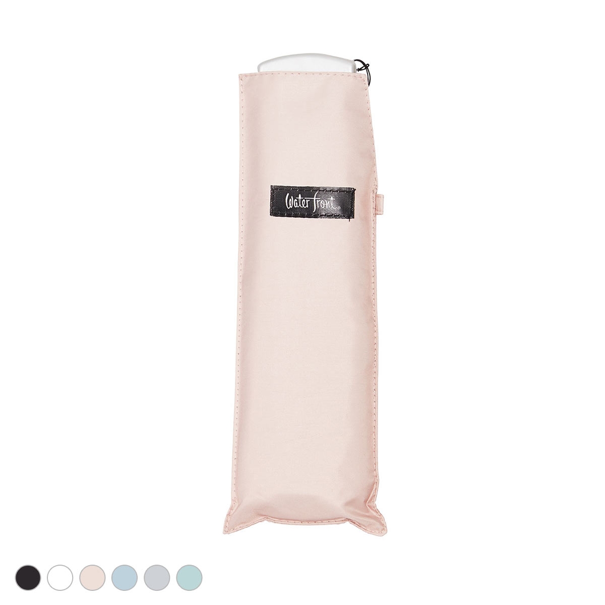 ウォーターフロント ポケフラットサンシェイド 折りたたみ傘 折50cm 日傘 兼用 雨傘 晴雨両用 Waterfront(PB-ピンクベージュ-1本)