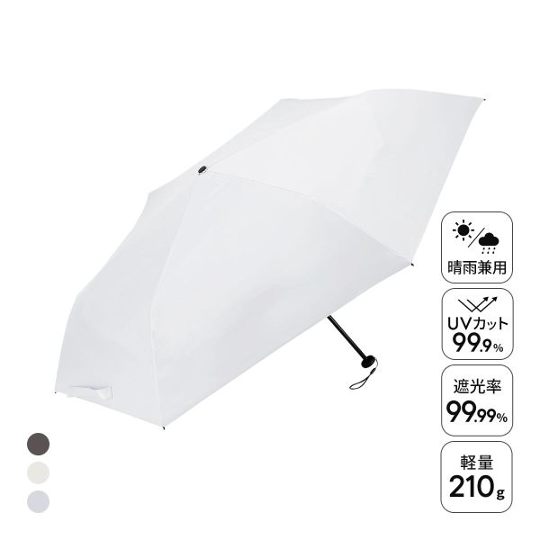 ウォーターフロント クイックシャットライト UVブロック 折りたたみ傘 55cm  日傘 兼用 雨傘 晴雨両用 Waterfront