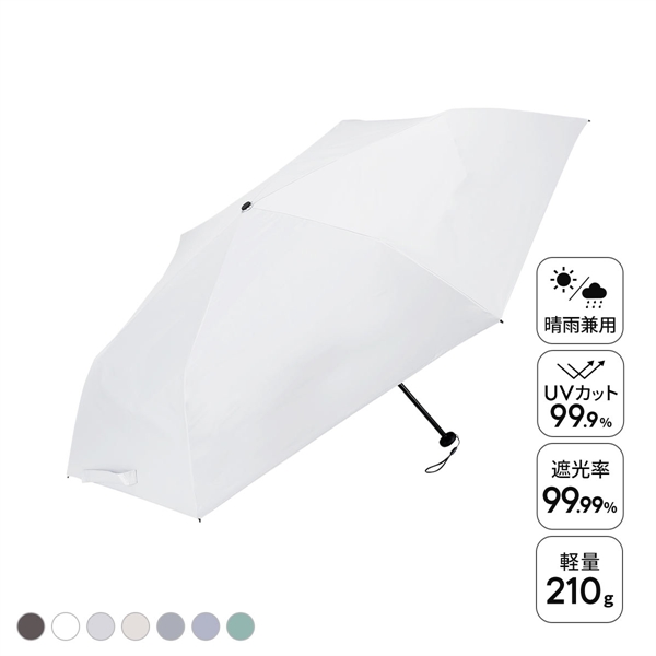 ウォーターフロント クイックシャットライト UVブロック 折りたたみ傘 55cm  日傘 兼用 雨傘 晴雨両用 Waterfront