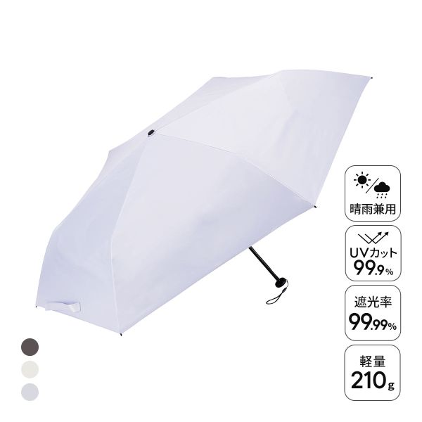 ウォーターフロント クイックシャットライト UVブロック 折りたたみ傘 55cm  日傘 兼用 雨傘 晴雨両用 Waterfront