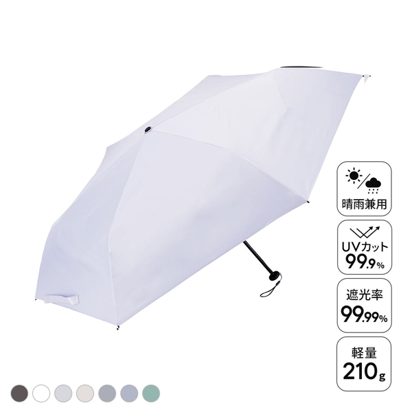 ウォーターフロント クイックシャットライト UVブロック 折りたたみ傘 55cm  日傘 兼用 雨傘 晴雨両用 Waterfront