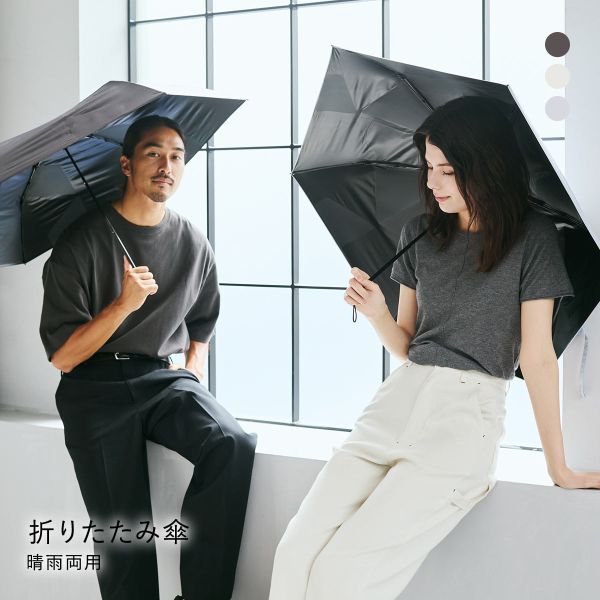 ウォーターフロント クイックシャットライト UVブロック 折りたたみ傘 55cm  日傘 兼用 雨傘 晴雨両用 Waterfront