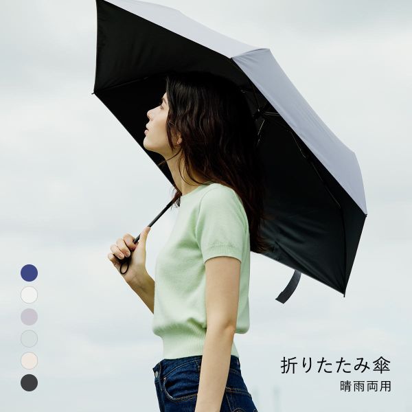 ウォーターフロント ZENTENKOU 折りたたみ傘 55cm  日傘 兼用 雨傘 晴雨両用 Waterfront