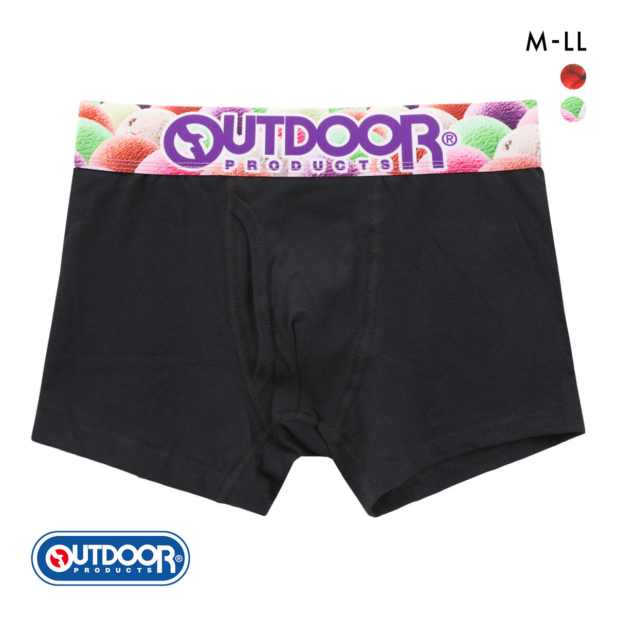 アウトドア プロダクツ ボクサーパンツ メンズ OUTDOOR PRODUCTS 前あき POP 太ゴム M L LL 大きいサイズ(ICE-アイス-M)