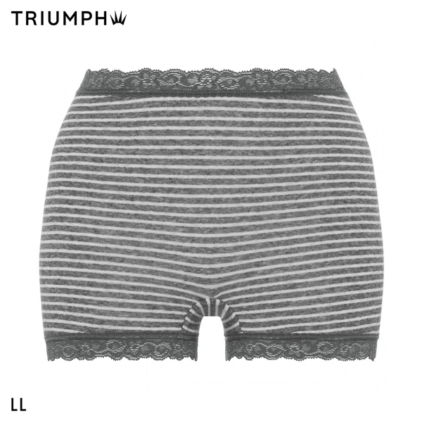 トリンプ SO NATURAL TR7120 ショーツ ボーイレングス 1分丈 はきこみ深め 綿混 ボーダー LL M014 大きいサイズ 単品 Triumph
