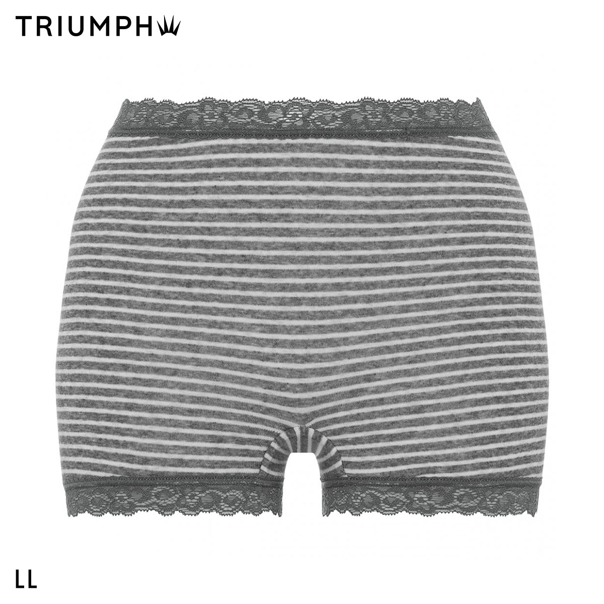 トリンプ SO NATURAL TR7120 ショーツ ボーイレングス 1分丈 はきこみ深め 綿混 ボーダー LL M014 大きいサイズ 単品 Triumph