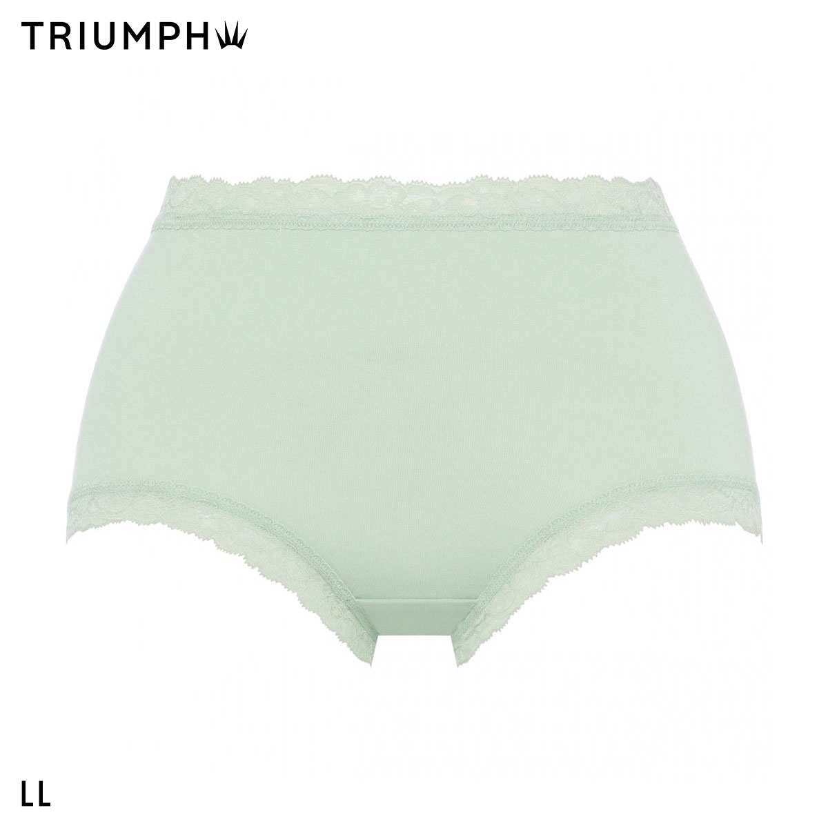 トリンプ SO NATURAL TR7120 ショーツ はきこみ深め 綿混 無地 LL 7059 単品 大きいサイズ Triumph(GR-グリーン-LL)
