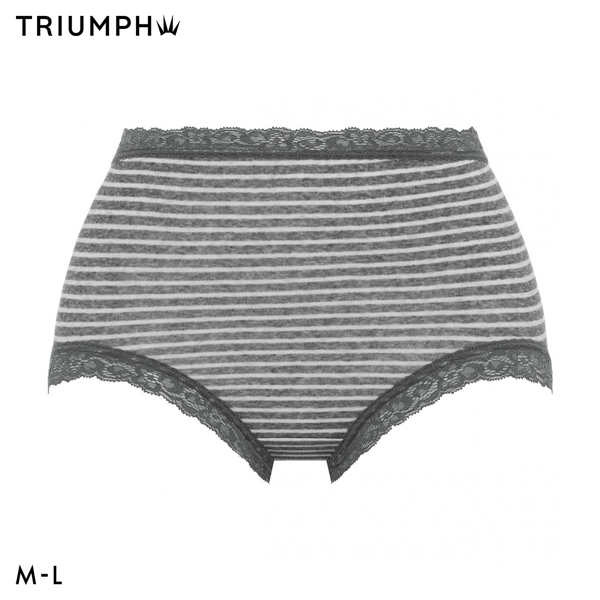 トリンプ SO NATURAL TR7120 ショーツ はきこみ深め 綿混 ボーダー ML M014 単品 Triumph