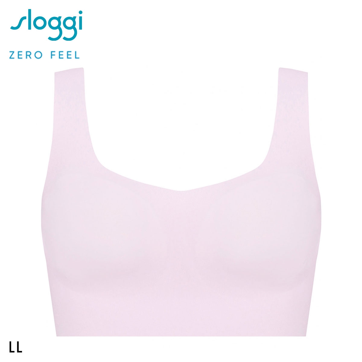 トリンプ スロギー ゼロフィール sloggi ZERO FEEL TOP ブラジャー ノンワイヤー ハーフトップ LL シームレス 吸水速乾 大きいサイズ Triumph(LV-ラベンダー-LL)