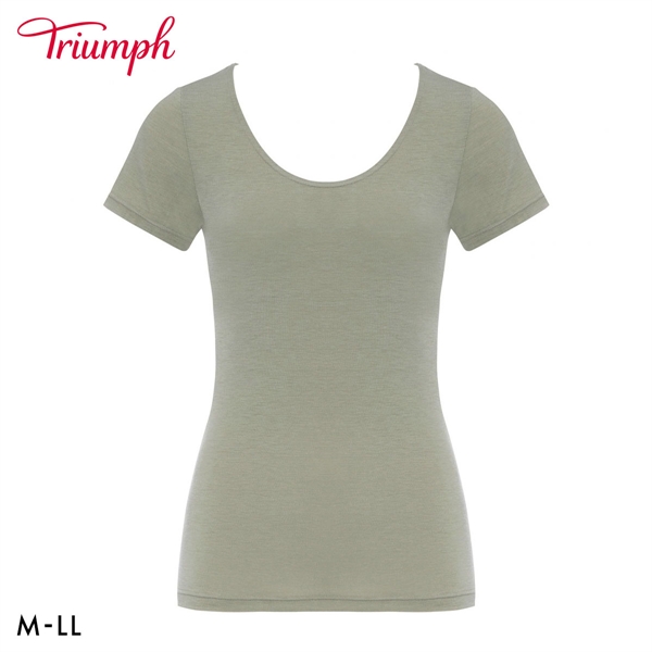 トリンプ TR5410 デイリートリンプ 2分袖トップ 袖あり Triumph