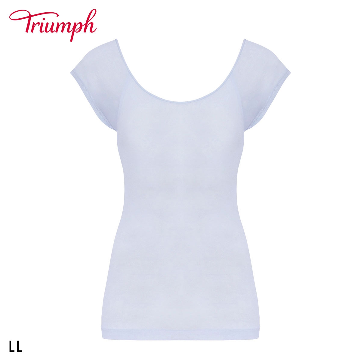 トリンプ TR5450 うす軽インナー フレンチ袖 トップス 袖あり LL Triumph(BU-ブルー-LL)